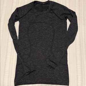 lululemon athletica dark grey Long Sleeve Top